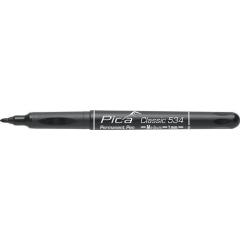 Permanentmarker Pica CLASSIC schwarz Strich-B.1mm Rundspitze PICA | 10 Stück
