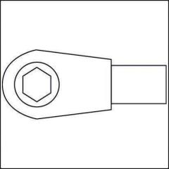 Einsteckumschaltknarre 6408 9x12mm 1/4 " Spezialstahl HAZET