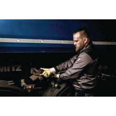 Handschuhe 03405 Gr.10 weiß/gelb PES m.Nitril EN 388 PSA II 12 NITRAS | 12 Stück