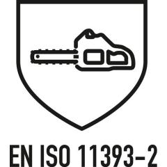 Schnittschutzlatzhose FICHTE Gr.52 grün/rot FELDTMANN