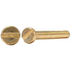 Zylinderschrauben DIN 84 (ISO 1207) | Messing unveredelt | M 10 x 30 mm | 100 Stück