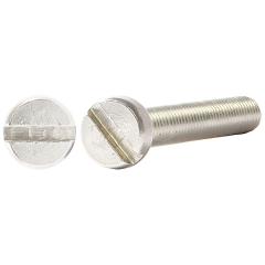 DIN 84, Zylinderschrauben mit Schlitz M 3 x 8, Messing galvanisch vernickelt | 200 Stück