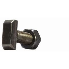 Hammerschrauben mit Sechskantmutter DIN 261 | Stahl 4.6 unveredelt | M 16 x 70 mm | 10 Stück