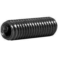 Gewindestifte mit Spitze DIN 914 (ISO 4027) | Stahl 45 H unveredelt | M 5 x 12 mm  | 1000 Stück