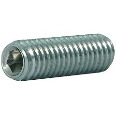 Gewindestifte mit Spitze DIN 914 (ISO 4027) | Stahl 45 H galvanisch verzinkt | M 4 x 16 mm  | 1000 Stück