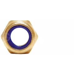 Sechskantmuttern DIN 985 (ISO 10511) | Messing | M 10 | 100 Stück