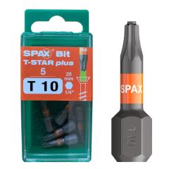 SPAX-Torx Bit mit Zapfen T10, Länge: 25 mm | Großpack 10 x 5 Stück