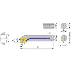 Bohrstange E08K-SCLCL 06 li.VHM m.IK TECWERK