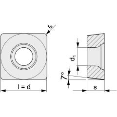 Wendeschneidplatte SCMT09T308-M PMK30 Bearb.mittel TECWERK | 10 Stück