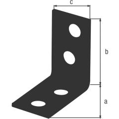 Stuhlwinkel L.25x25mm B.14mm S.1,50mm STA verzinkt,schw. ku.-besch.Loch-D.4,5mm | 100 Stück