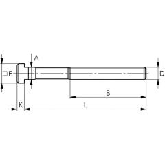 T-Nutenschraube DIN 787 T-Nut 28mm M24 L.160mm Güte 8.8 AMF