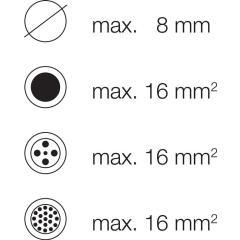 Kabelschere KT 12 L.225mm Kopf pol.VDE Mehrkomp.-Hülle WEIDMÜLLER