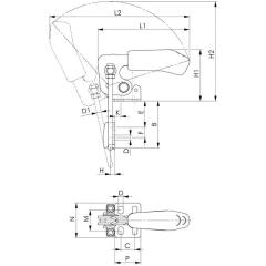 Verschlussspanner Nr.6848V Gr.4 vertikal AMF