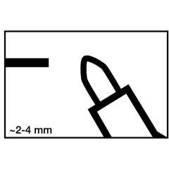 Lackmarker 750 grün Strich-B.2-4mm Rundspitze EDDING | 10 Stück