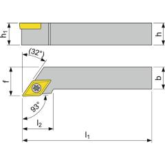 Klemmdrehhalter SDJCR2525M11 re.vern.Außen TECWERK