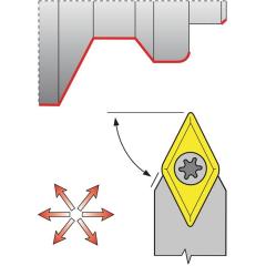 Klemmdrehhalter SDNCN2020K11 vern.Außen TECWERK