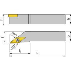 Klemmdrehhalter SVJBR2525M16 re.vern.Außen TECWERK