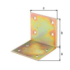 Breitwinkel Maß a 60mm Schenkel-L.60mm sdmverz.gleichschenklig GAH | 50 Stück