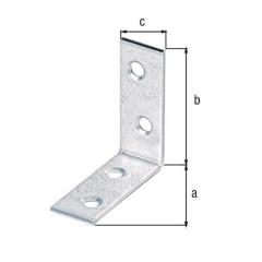 Stuhlwinkel L.40x40mm B.15mm S.1,75mm STA sdmverz.Loch-D.4,5mm GAH | 100 Stück