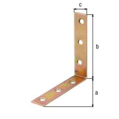 Stuhlwinkel L.90x90mm B.19mm S.2mm STA sdmverz.Loch-D.5,3mm GAH | 50 Stück