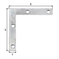 Möbelwinkel L.75x75mm B.12mm S.1,25mm STA sdmverz.GAH | 50 Stück