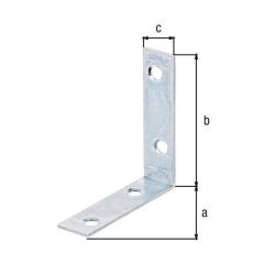 Stuhlwinkel L.60x60mm B.16mm S.1,75mm STA sdmverz.Loch-D.5,5mm GAH | 100 Stück