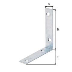 Stuhlwinkel L.75x75mm B.16mm S.1,75mm STA sdmverz.Loch-D.5,5mm GAH | 50 Stück