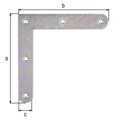 Eckwinkel L.120x120mm B.20mm S.2mm STA galv.verz.d.pass.GAH | 20 Stück