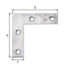Möbelwinkel L.40x40mm B.10mm S.1,25mm STA sdmverz.GAH | 100 Stück