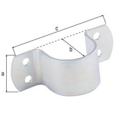 R.schelle L119xB40xH44mmStahl galv.verz.d.pass.f.Rohre 44,5mm 1 3/4” GAH | 10 Stück