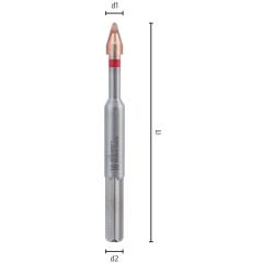 Feinsteinzeugfliesenbohrerset C PROTECTOR D.6mm 2 St./Set ALPEN