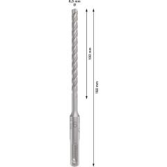 Hammerbohrer PRO SDS plus-5X D.6,0mm Arbeits-L.100mm L.160mm SDS plus
