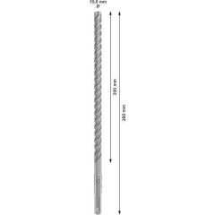 Hammerbohrer PRO SDS plus-5X D.10,0mm Arbeits-L.200mm L.260mm SDS plus 1 St.