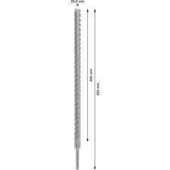 Hammerbohrer PRO SDS plus-5X D.20,0mm Arbeits-L.400mm L.450mm SDS plus
