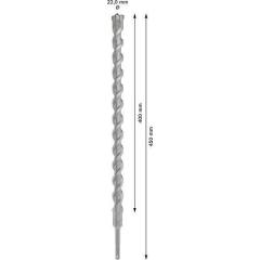 Hammerbohrer PRO SDS plus-5X D.22,0mm Arbeits-L.400mm L.450mm SDS plus