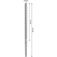 Hammerbohrer PRO SDS plus-5X D.12,0mm Arbeits-L.200mm L.260mm SDS plus 1 St.