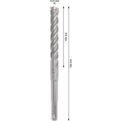 Hammerbohrer PRO SDS plus-5X D.12,0mm Arbeits-L.100mm L.160mm SDS plus 1 St.
