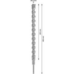 Hammerbohrer PRO SDS plus-5X D.26,0mm Arbeits-L.400mm L.450mm SDS plus