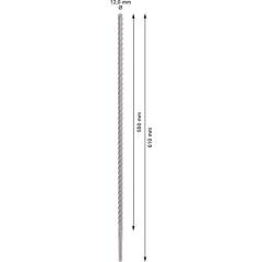 Hammerbohrer PRO SDS plus-5X D.12,0mm Arbeits-L.550mm L.610mm SDS plus 1 St.