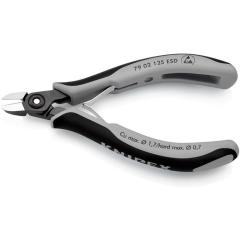 Präzisions-Elektronik-Seitenschneider L.125mm Form 0 Facette ja,sehr kl. ESD