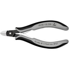 Präzisions-Elektronik-Seitenschneider L.125mm Form 0 Facette ja,sehr kl. ESD