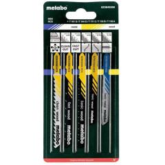 Stichsägeblattsortiment 5teilig 4xHolz/1xMetall HCS/HSS f.Holz/Ku/Metall