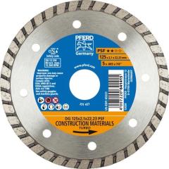 Diamanttrennscheibe DG PSF D.125mm Bohr.22,23mm Seg.-H.7mm Seg.-S.2,1mm PFERD