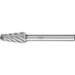 Frässtift KEL D.10mm Kopf-L.20mm Schaft-D.6mm HM Verz.INOX PFERD