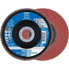 Fächerscheibe POLIFAN A-COOL SG INOX+ALU D.125mm K.60 kon.INOX/Aluminium NK | 10 Stück
