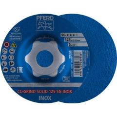 Schleifscheibe CC-GRIND-SOLID SG INOX D125xSmm gekr.INOX PFERD | 10 Stück
