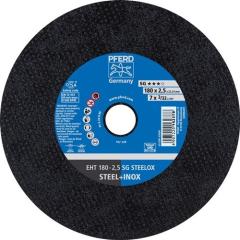 Trennscheibe SG STEELOX D180x2,5mm ger.INOX Bohr.22,23mm PFERD | 25 Stück