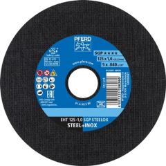 Trennscheibe SGP STEELOX D125x1mm ger.INOX Bohr.22,23mm PFERD | 25 Stück