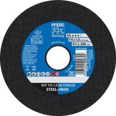 Trennscheibe SG STEELOX D115x1mm ger.INOX Bohr.22,23mm PFERD | 25 Stück