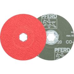 Fiberscheibe COMBICLICK CO-COOL D.125mm K.120 INOX/Alu.Keramikkorn PFERD | 25 Stück